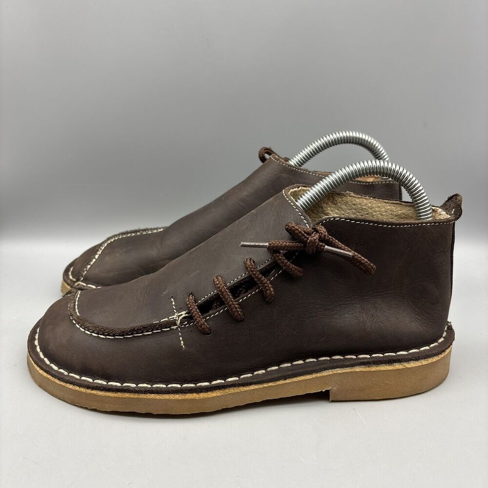 Taum Artesano Boots Women’s Size 6 US /37 EU Brown‎ Leather Ankle Lace-Up